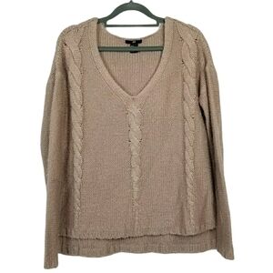 H&M chunky knit high low sweater sz medium